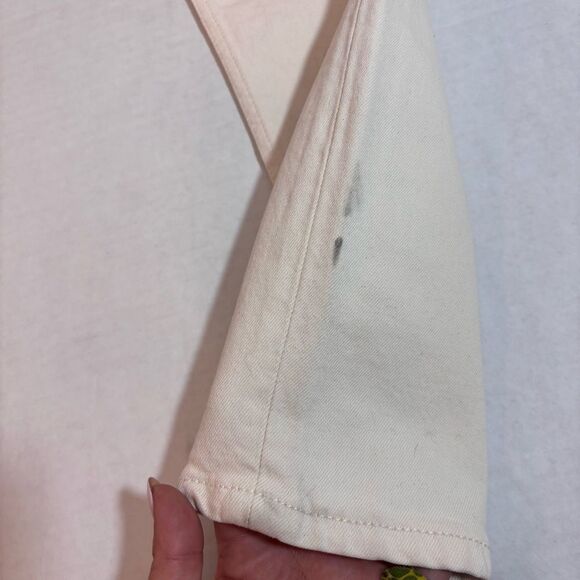 Revolve RE/DONE Orginals 90s High Rise Ankle Crop in Vintage White NEW Size 26 - Picture 13 of 16